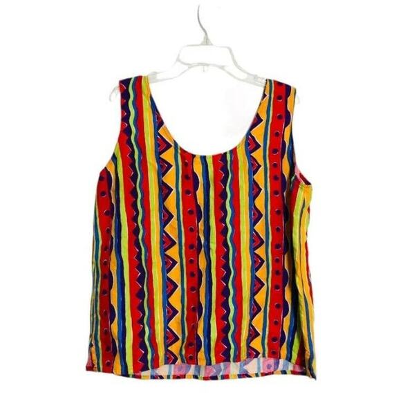 RTW Ready to Wind Womens Tunic Tank Top Scoop Neck Multicolor Size Large - Picture 3 of 3